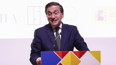 Albares esta semana nun acto en Madrid. EFE/ Rodrigo Jiménez