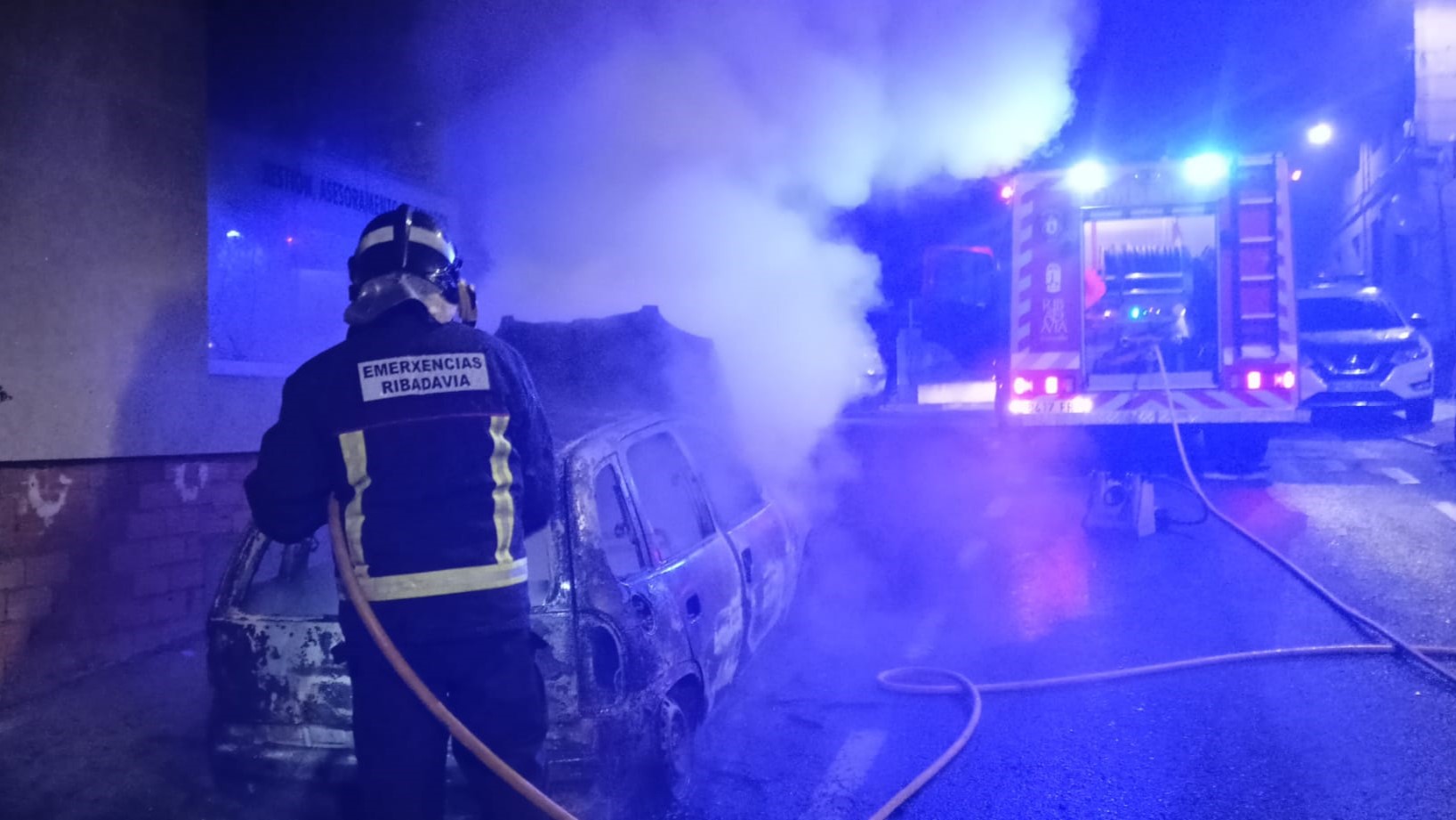 Imaxe cedida polos Bombeiros do GES de Ribadavia