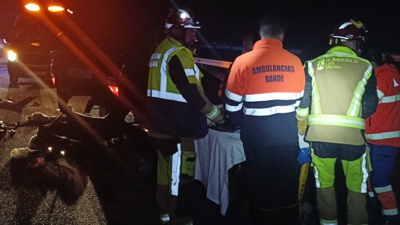 Imaxe cedida polos Bombeiros do Ges de Ribadavia