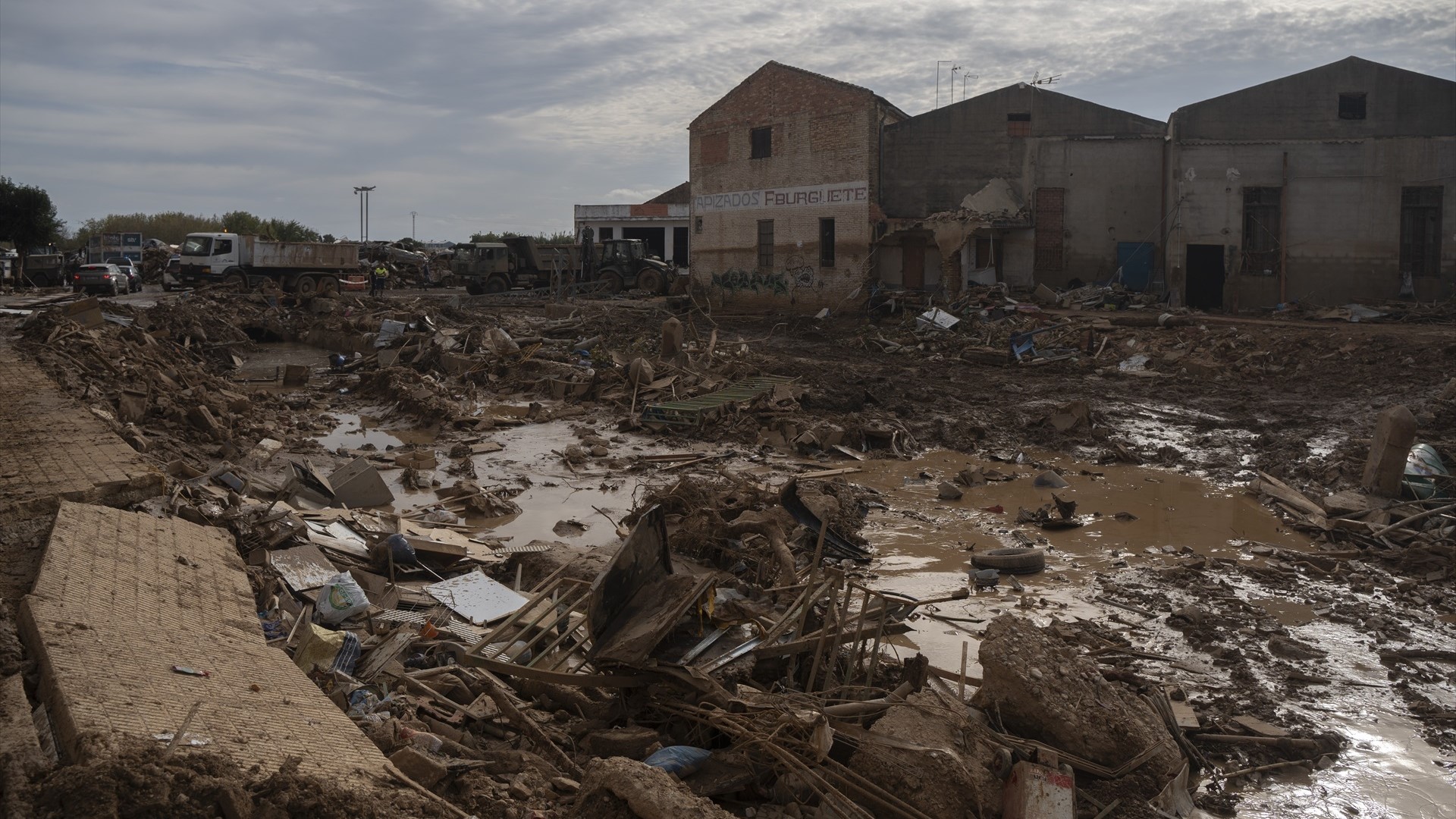 Foto de arquivo (Jorge Gil/Europa Press) Unha das zonas afectadas pola DINA, o 8 de novembro de 2024, en Catarroja, Valencia