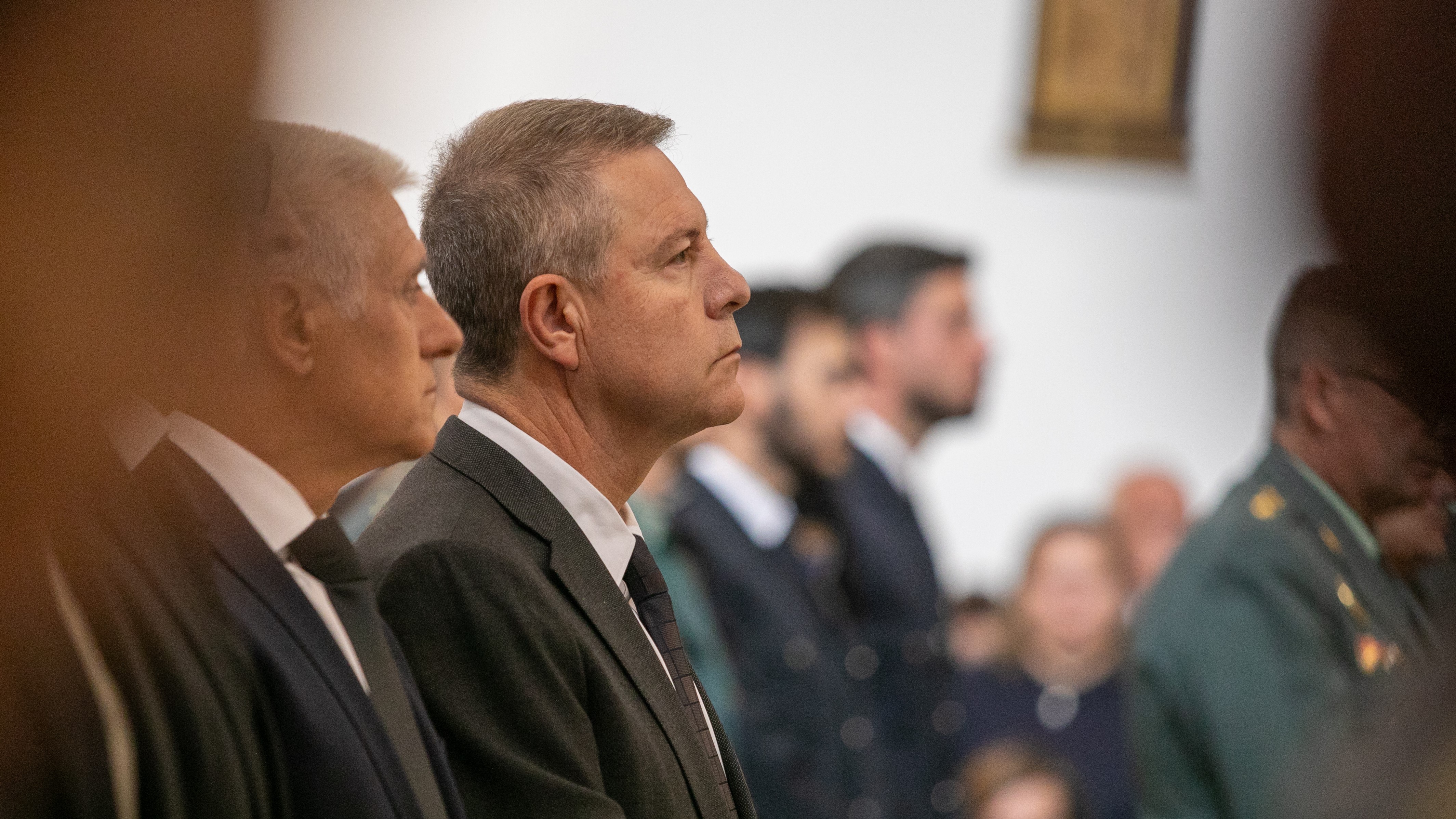 García-Page no funeral celebrado en Urda. EUROPA PRESS/Juanma Jiménez